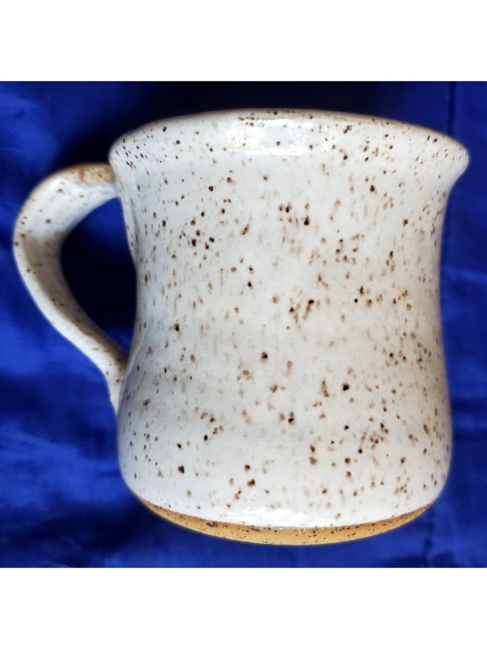 NOS Vtg Handmade Studio Pottery Mug Vickery Signed Speckled Glaze 10oz Stoneware